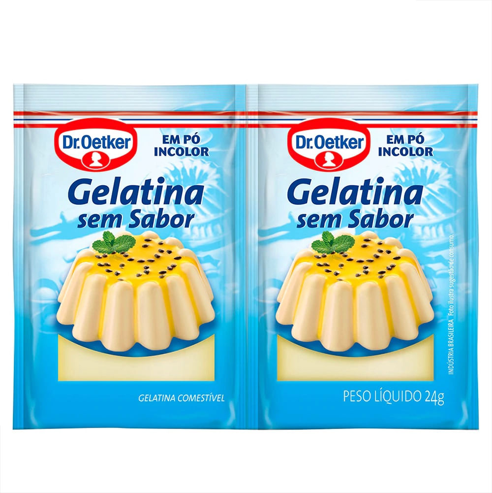 Gelatina sem Sabor Dr Oetker Branca 24g