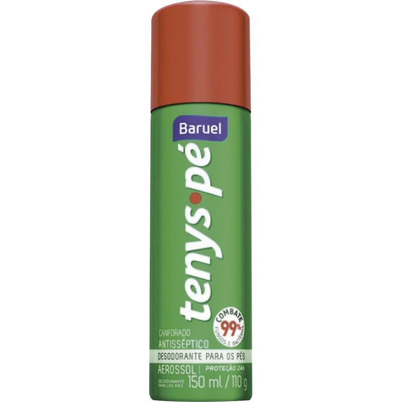 Desodorante Aerossol Tenys Pé Baruel Canforado 150ml