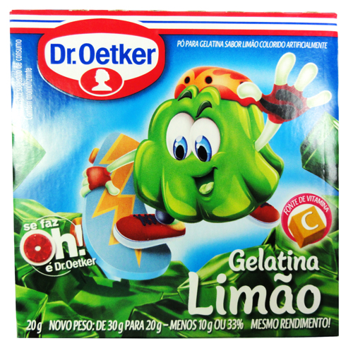 Gelatina Dr Oetker Limão 20g