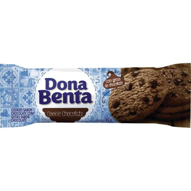 Biscoito Cookies Dona Benta Chocolate 60g