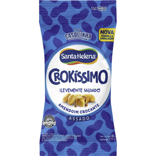Amendoim Crokíssimo Santa Helena 90g - Natural