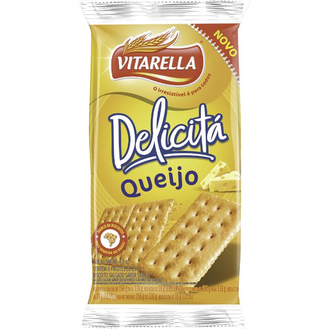 Biscoito Vitarella Delicitá Queijo 138g
