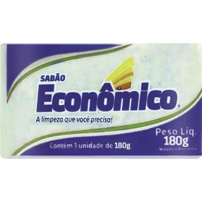 Sabão em Pedaço Marmorizado Econômico Azul 180g