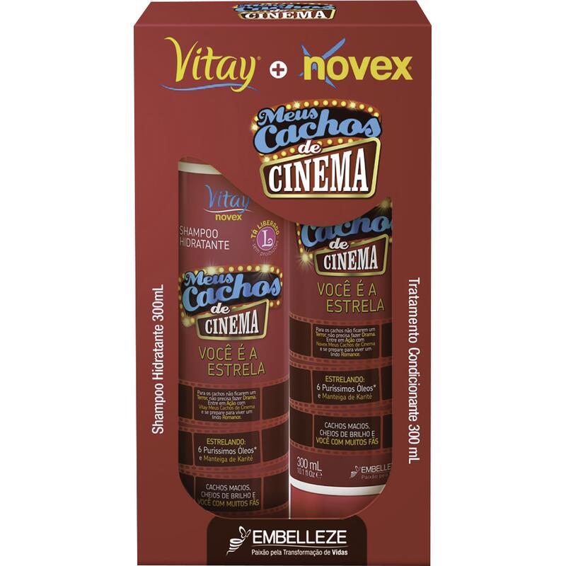 Kit Revitay Novex Shampoo + Cond Cachos de cinema