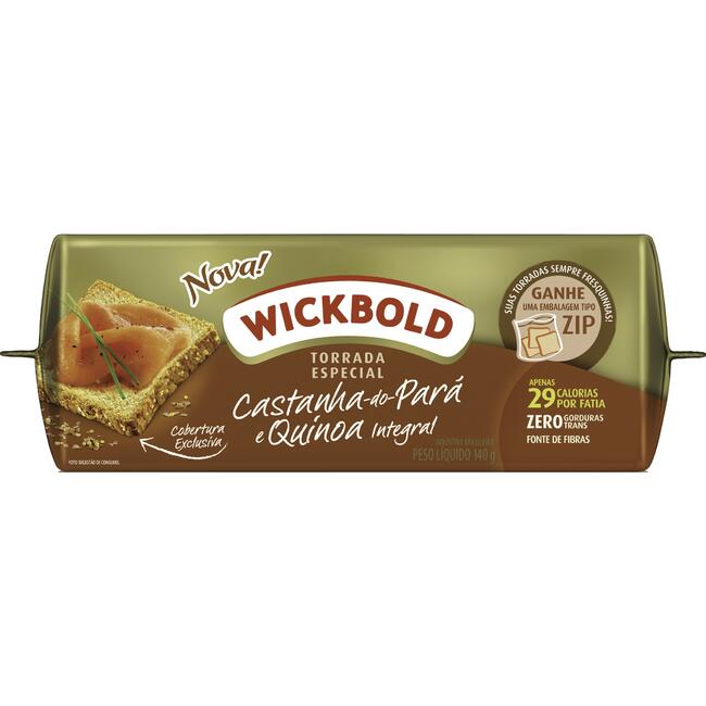 Torrada Wickbold Castanha-do-Pará com Quinoa 140g