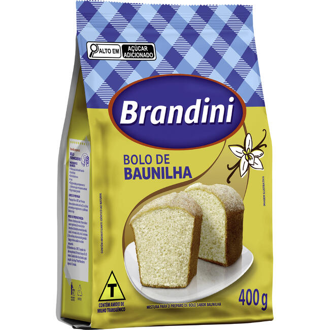 Mistura para Bolo Brandini Baunilha 400g
