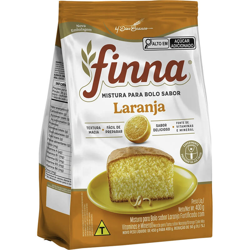 Mistura para Bolo Finna Laranja 400g