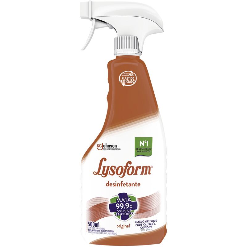 Desinfetante Uso Geral Original Lysoform Frasco 500ml Borrifador