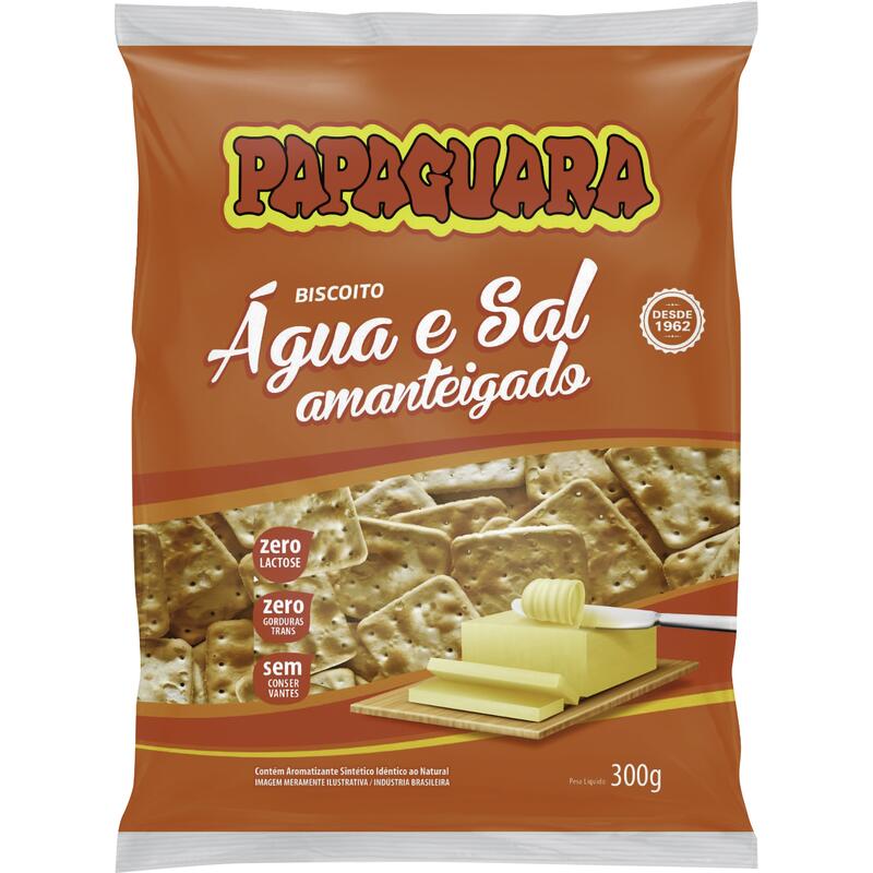 Biscoito Papaguara Água e Sal 300g