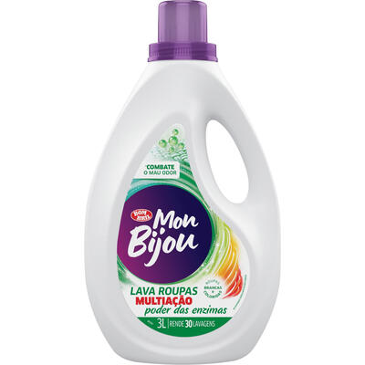 Lava Roupas Líquido Poder das Enzimas Mon Bijou 3l