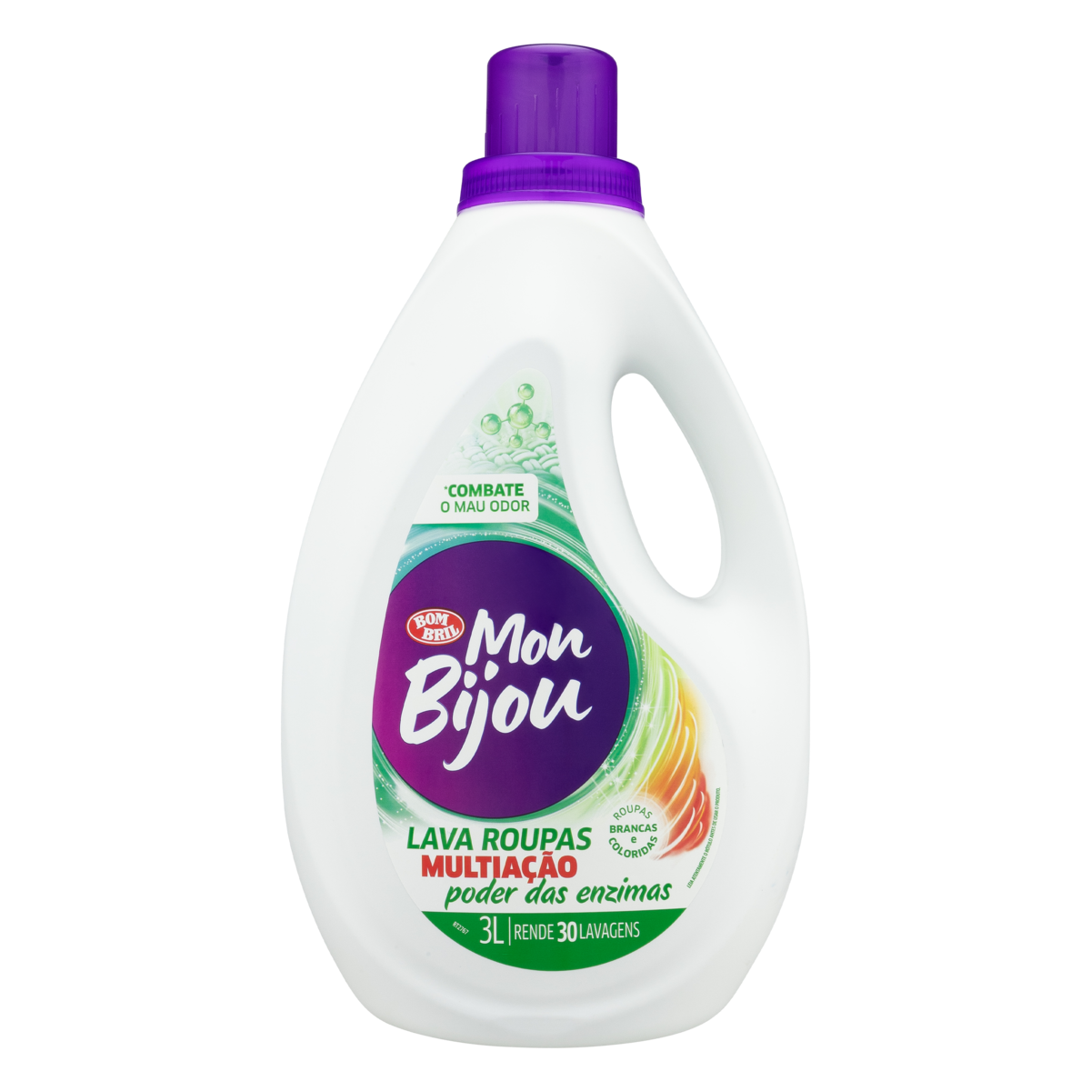 Lava Roupas Líquido Poder das Enzimas Mon Bijou 3l