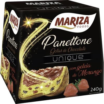 Panettone Mariza Gotas de chocolate e morango 240g