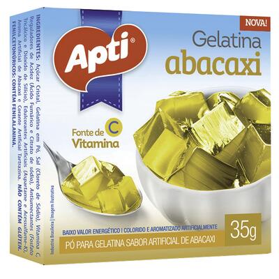 Gelatina Apti Abacaxi 35g