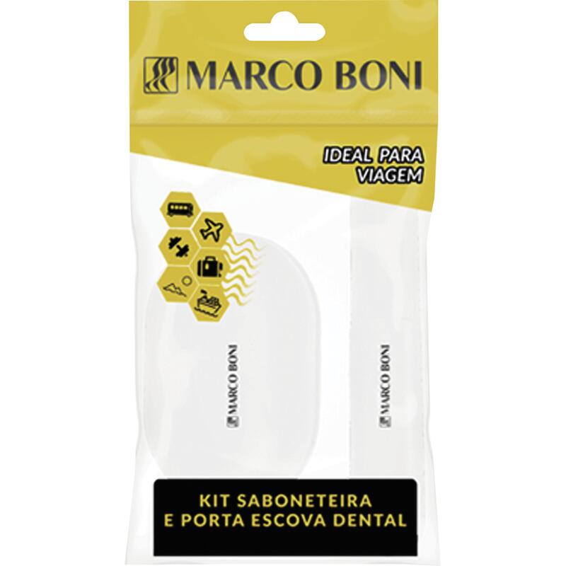 Kit Esp Marco Boni Saboneteira e Porta Escova Dental Un