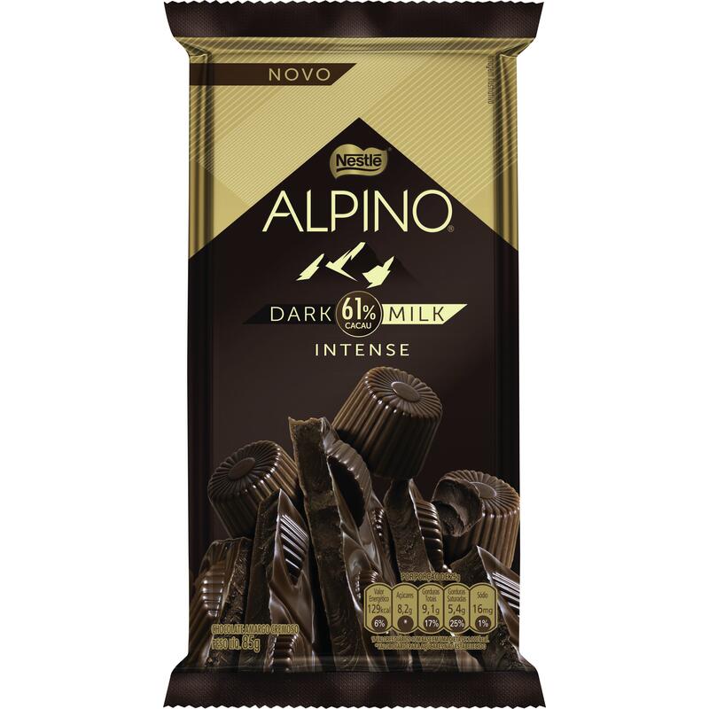 Chocolate Alpino Dark 61% Cacau 85g