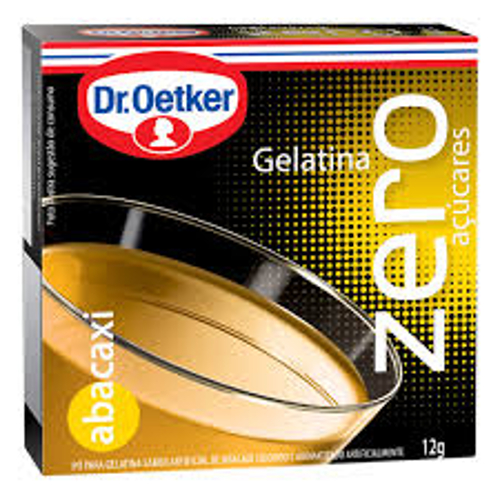 Pó para gelatina DR OETKER zero abacaxi 12g