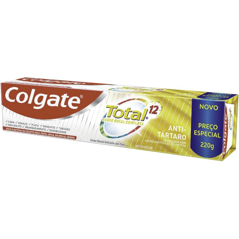 Creme Dental Colgate Total 12 Anti-Tártaro 220g