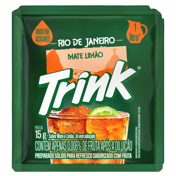 Refresco em Pó Trink 15g - Mate e Limão
