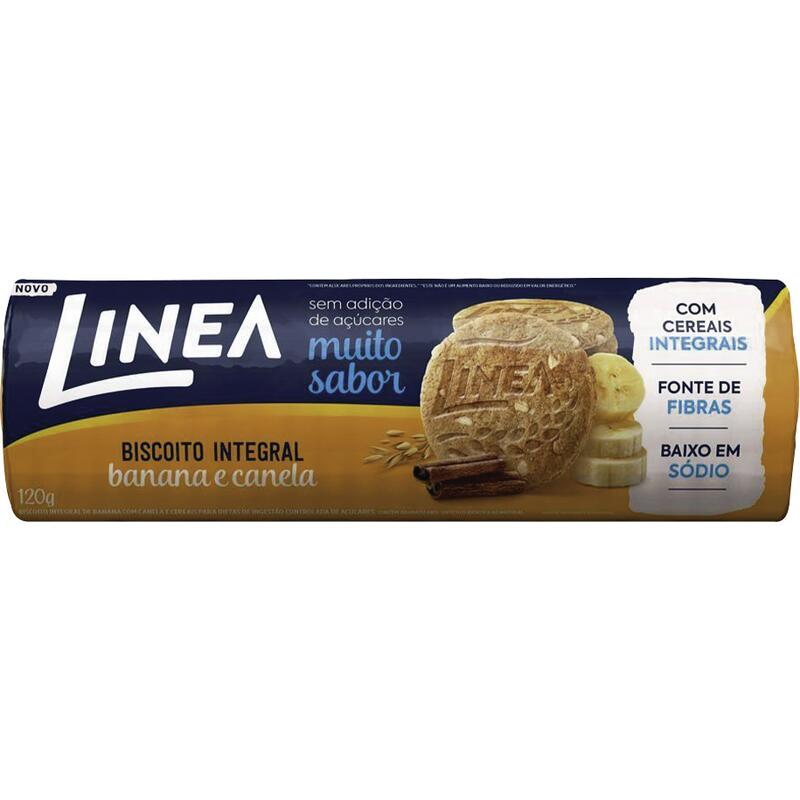 Biscoito Sem Açúcar Linea Banana e Canela 120g