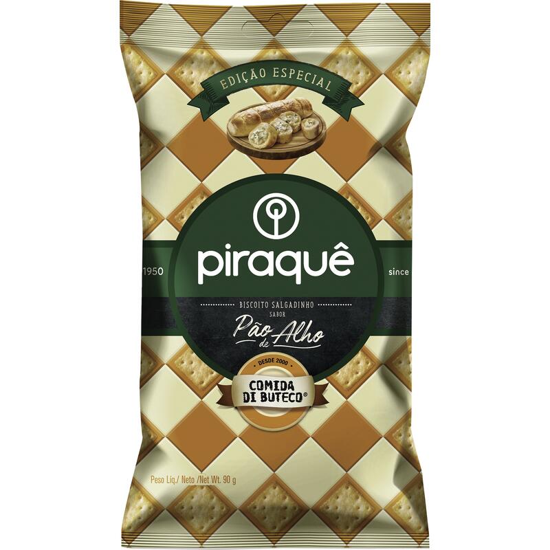 Biscoito Salgado Piraquê Pão de alho 90g