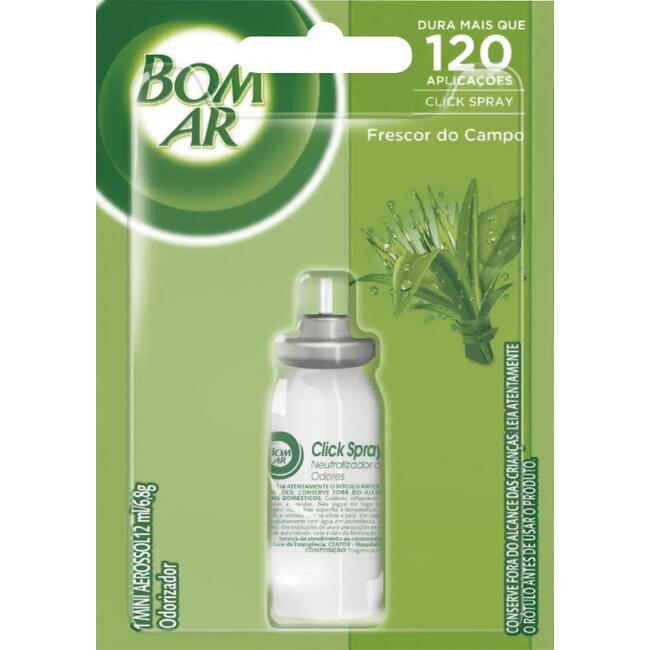 Desodorizador Click Spray Bom Ar Frescor do campo 12ml