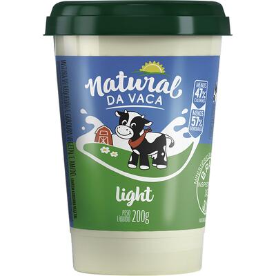 Requeijão Natural da Vaca Light 200g