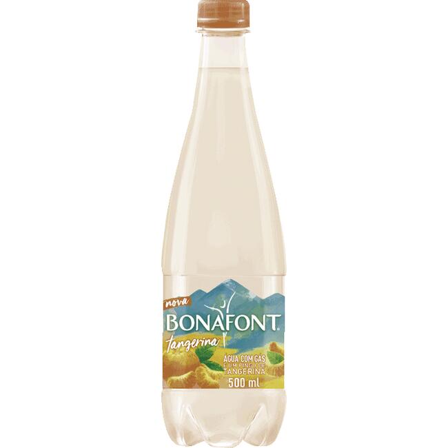 Água Mineral Saborizada Bonafont Tangerina Com gás 500ml