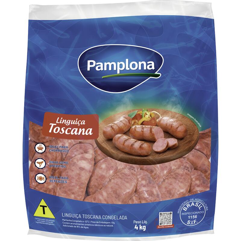 Linguiça Toscana Pamplona Congelada 4kg