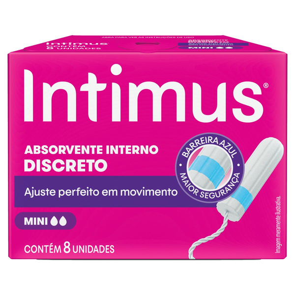 Absorvente Interno Intimus Mini - Com 8 Absorventes