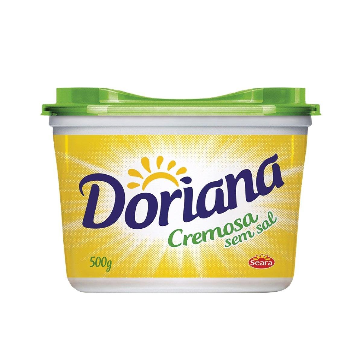 Margarina Cremosa Sem Sal Doriana 500g