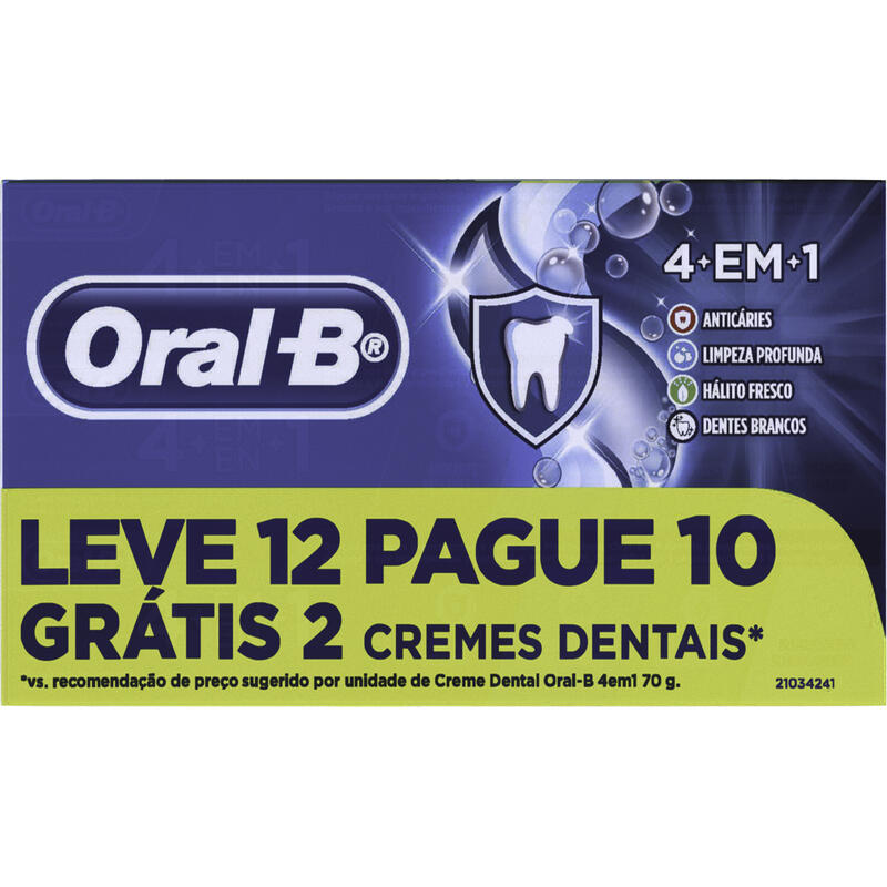Creme Dental Oral-B 4 em 1 L12 P10