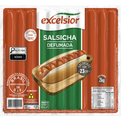 Salsicha Excelsior Resfriada Dogão 2kg