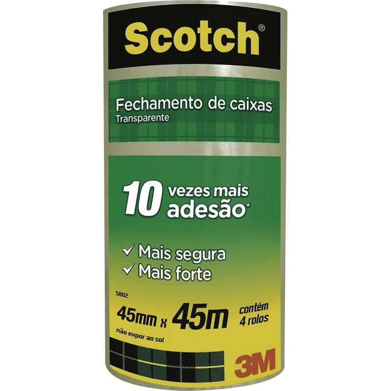 Fita Adesiva Scotch 45mm x 45m 4 rolos