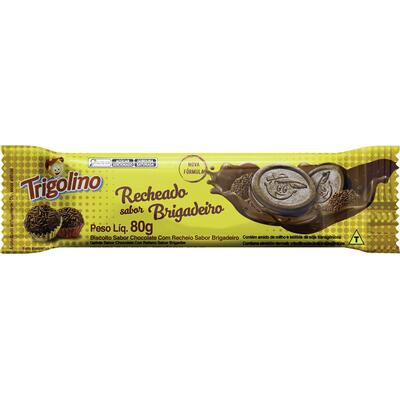 Biscoito Recheado Trigolino Brigadeiro 80g
