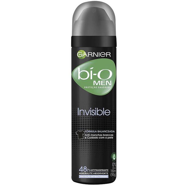 Desodorante Aerossol Bí-O Invisible Masculino 150ml