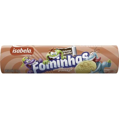 Biscoito Recheado Isabela Fominhas Pêssego 130g