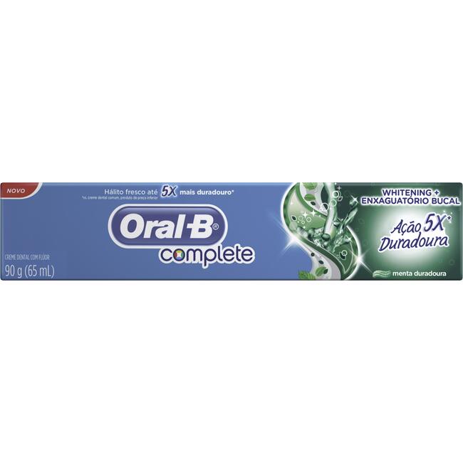 Creme Dental Oral-B Complete - Ação Duradoura 90g