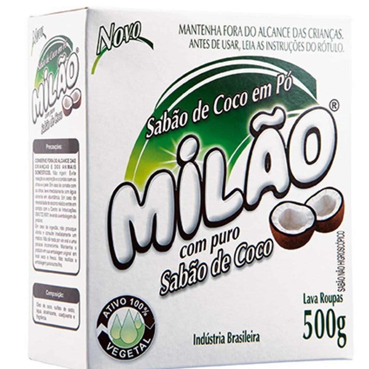 Lava Roupas em Pó Coco MILÃO 500g