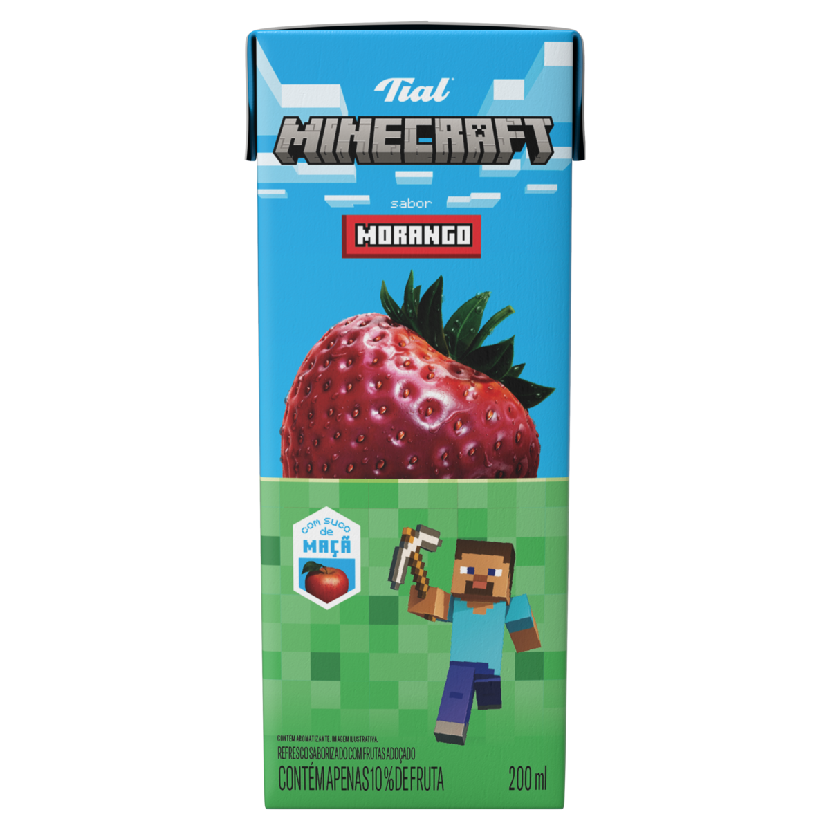 Refresco de Morango Minecraft Tial 200Ml