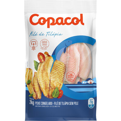 Filé de Tilápia Copacol Congelado 2kg