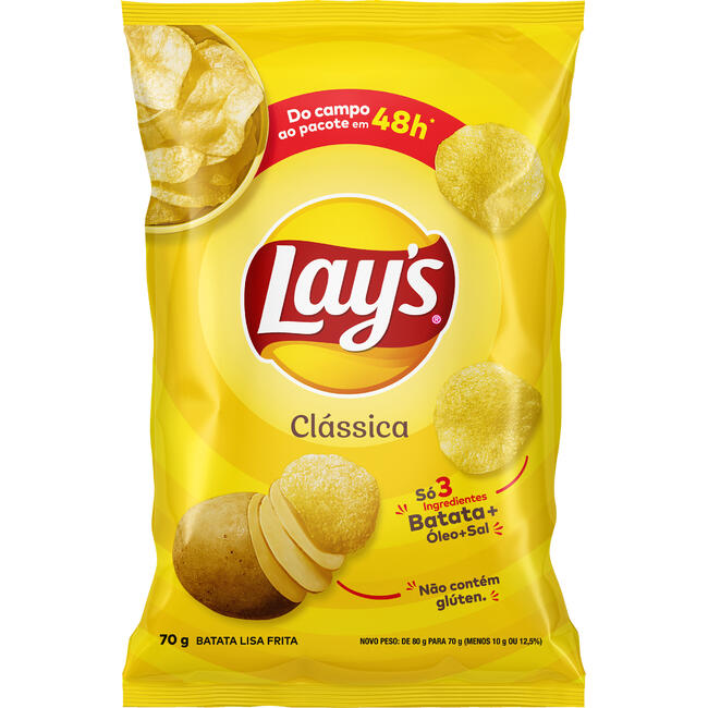 Batata Lays 70g - Clássica