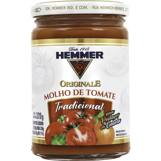 Molho de Tomate Hemmer Com cebola 320g