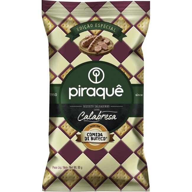 Biscoito Salgado Piraquê Calabresa 90g