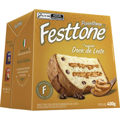 Panettone Trufado Festtone Doce de Leite 400g