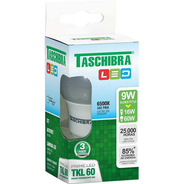Lâmpada de LED Taschibra 900/60 6500K Branca