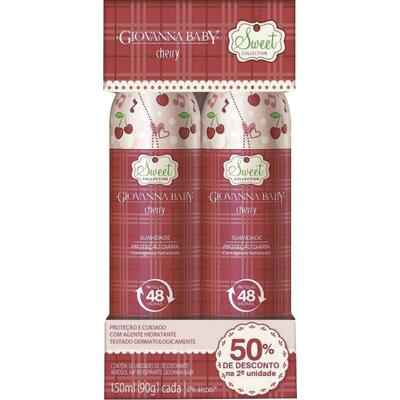 Kit Desodorante Aerossol Giovanna Baby Cherry 2 un