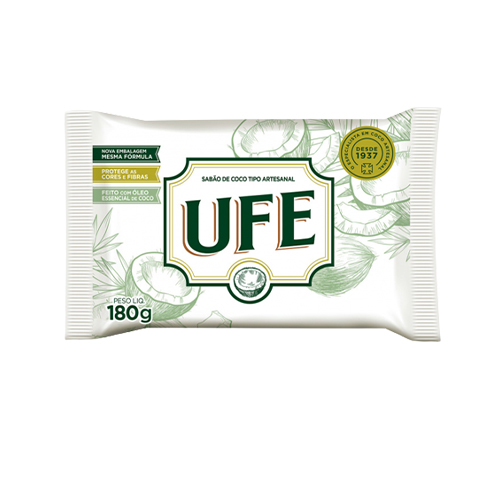 Sabão em Barra UFE de Coco 180g