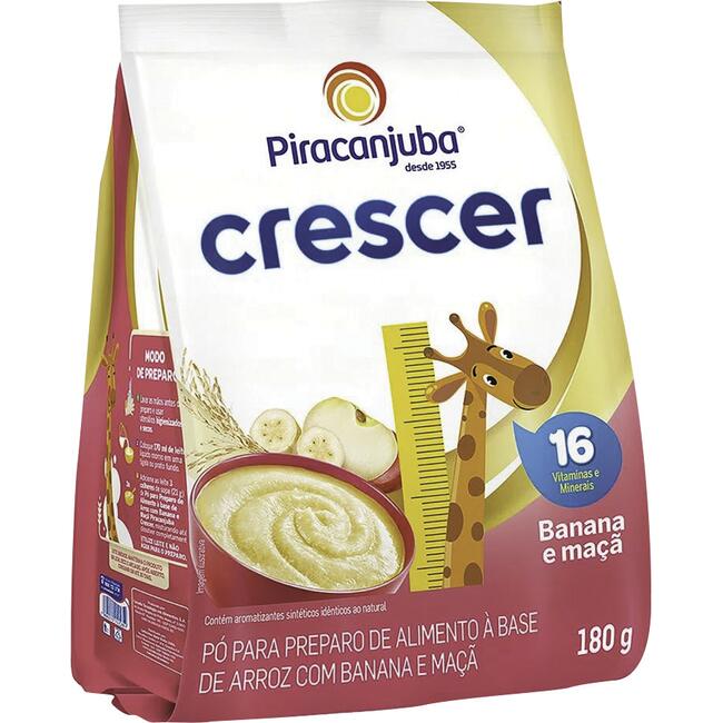 Mingau Piracanjuba Banana e Maçã 180g