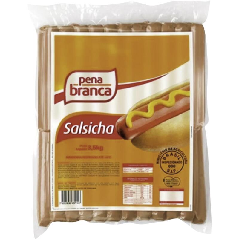 Salsicha Pena Branca Resfriada 14cm 3,5kg