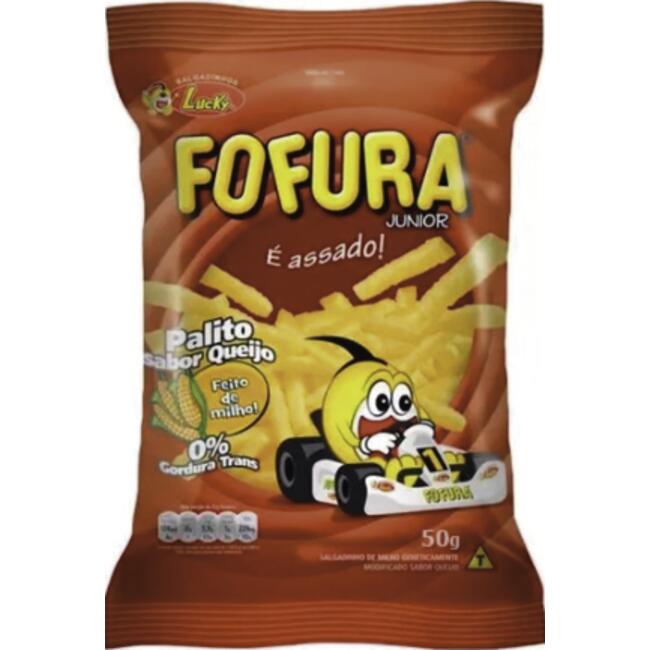 Salgadinho Lucky Fofura Jr Queijo Pacote 50g